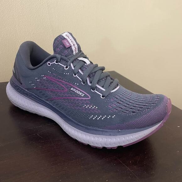 Brooks Glycerin 19 Women's Running Shoes Purple Gray - Picture 2 of 7